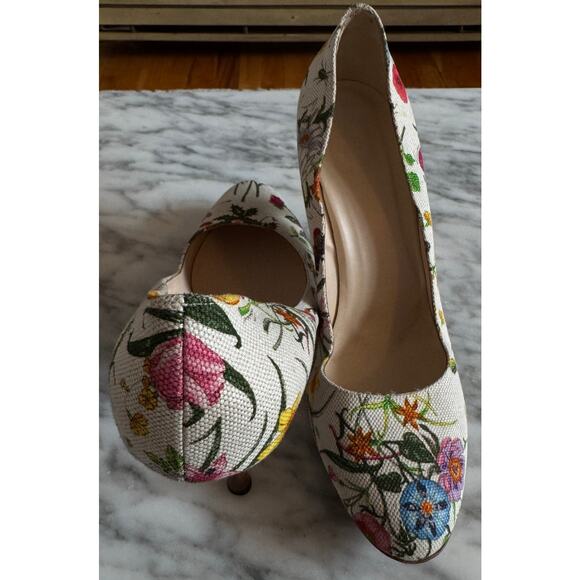 Gucci Sylvie Cloth Heels - Picture 2 of 7